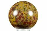 Polished Fruit Jasper Sphere - India #371025-1